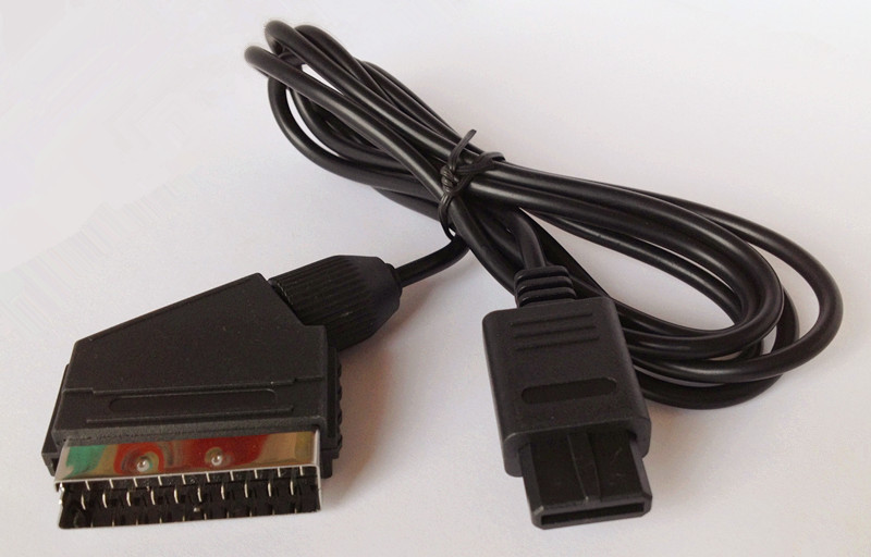 Quality GC N64 RGB Scart Video Game Cables For Nitendo or Game Cube Video HD TV AV for sale