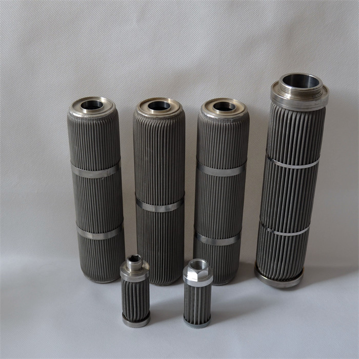 Quality 60 Micron Rating Pleated Wire Mesh Filter Ss 316 Recycled Plastic Extruder Spare Parts for sale