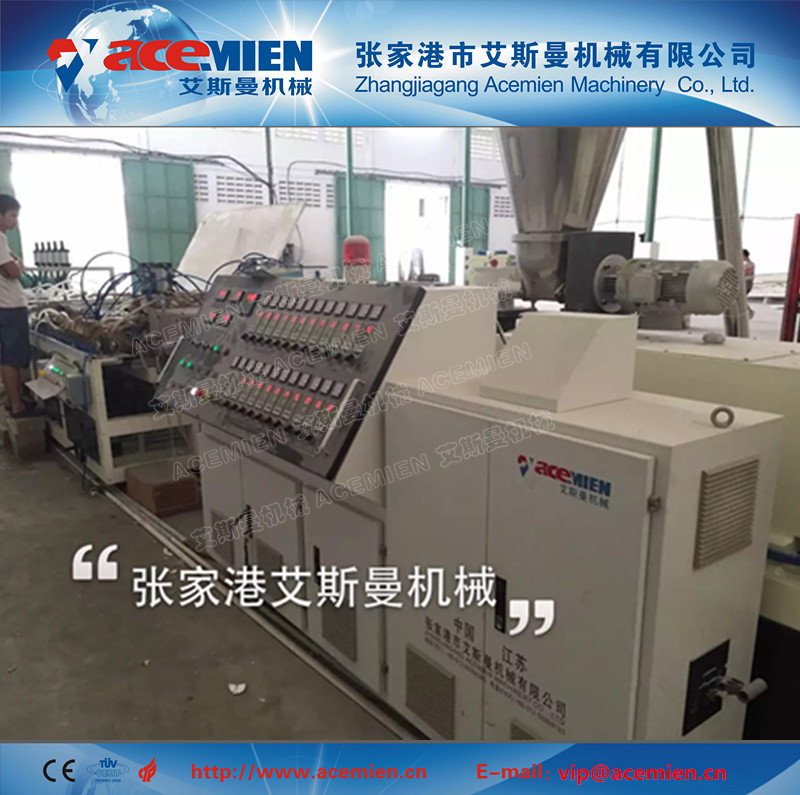 Quality PVC Hollow Roof tile making Machine / Plastic roof Extrusion Line 800-1000mm width for sale