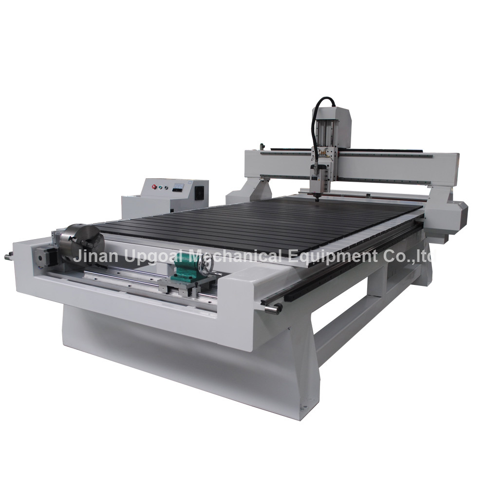 Quality 4 Axis CNC Wood Engraving Machine with Rotary Axis Fixed in X-axis for sale