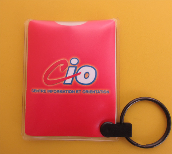 Quality Custom PVC Card Holder with Light, PVC Key Tag with LED Light for sale