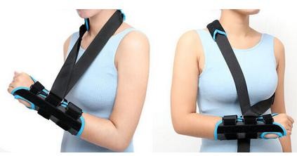 Quality Plastic Buckle Orthopedic Wrist Splint With Removable Shoulder Strap for sale