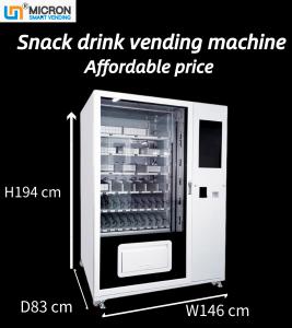 Quality Hot selling 22 inch touch screen snack drink vending machine with cooling system in schools for sale