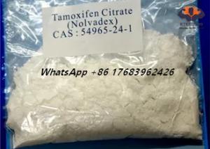 Quality CAS 54965-24-1 Nolvadex Tamoxifen Citrate Estrogen Blocker Steroids White Crystalline Powder for sale