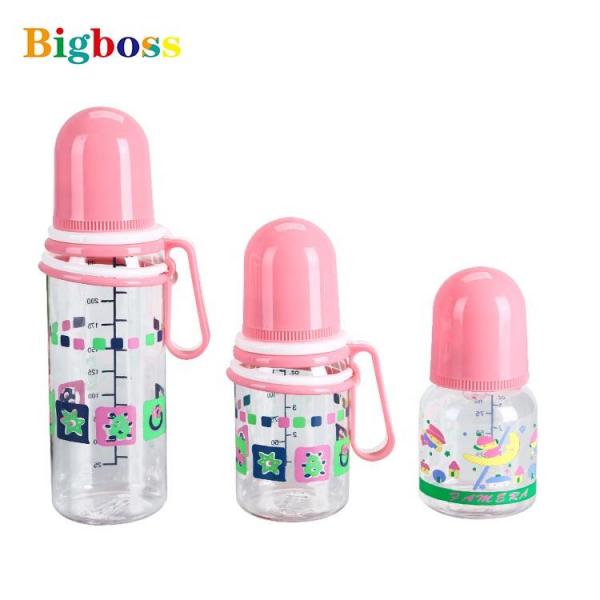 Fashion Silicone Milk Bottle , Straight Body Newborn Water Bottle