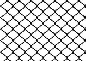Quality Black PVC Coated Diamond Chain Link Fence for sale
