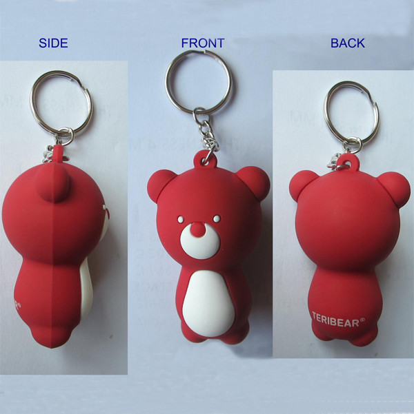 Quality Fully 3D PVC Keychain, Rubber PVC Key Rings with Full 3D Feature for sale