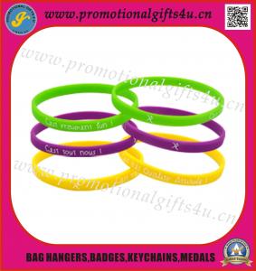 Quality silicone wristband with printing logo for sale