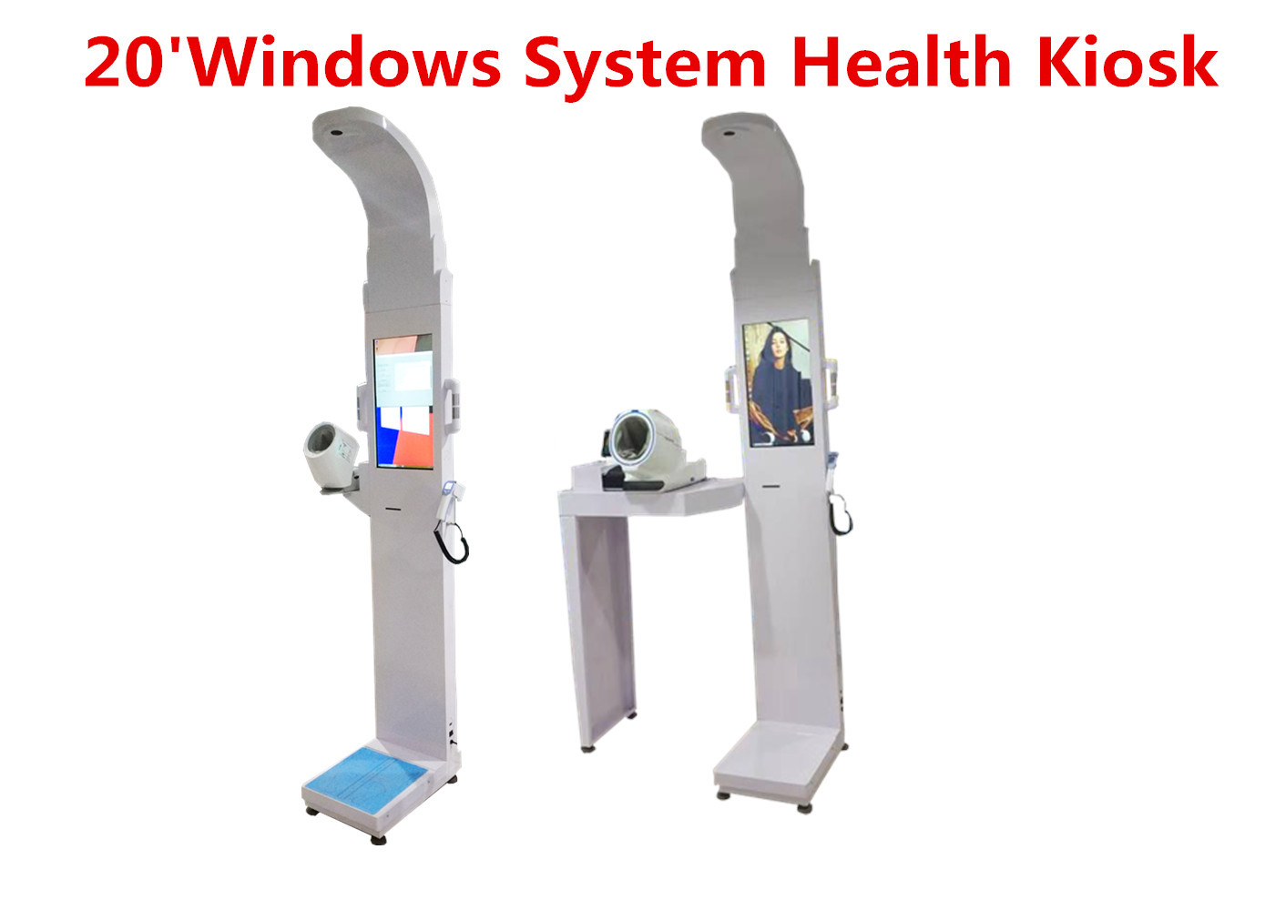 Quality Sel-service medical height and weight scales with blood pressure ,temperature for sale