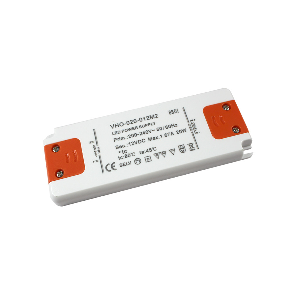 Quality Super Thin LED Driver Power Supply 12V 20W Constant Voltage For Mirror Light for sale