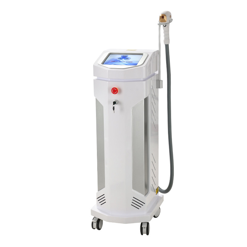 Quality Vertical 808nm Diode Laser Hair Removal Machine For Arm Leg Chin Lip for sale