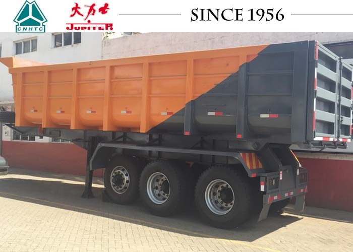 Quality 3 Axle Heavy Duty Tipper Trailer 40 Tons Payload For Kenya Construction Transport for sale