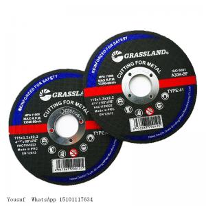 Quality Flat Cutting 115x3x22.23mm Metal Grinding Discs For Inox And Stainless Steel for sale