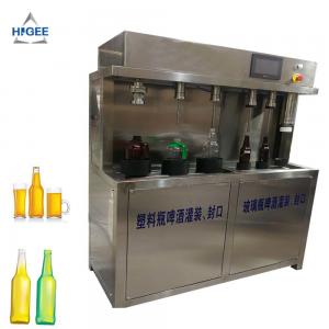 Quality Semi automatic beer filling machine with glass bottle tin can, beer bottle filler counter pressure beer bottle filler for sale
