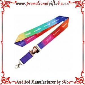 Quality heat transfer lanyard with printing special buckle for sale