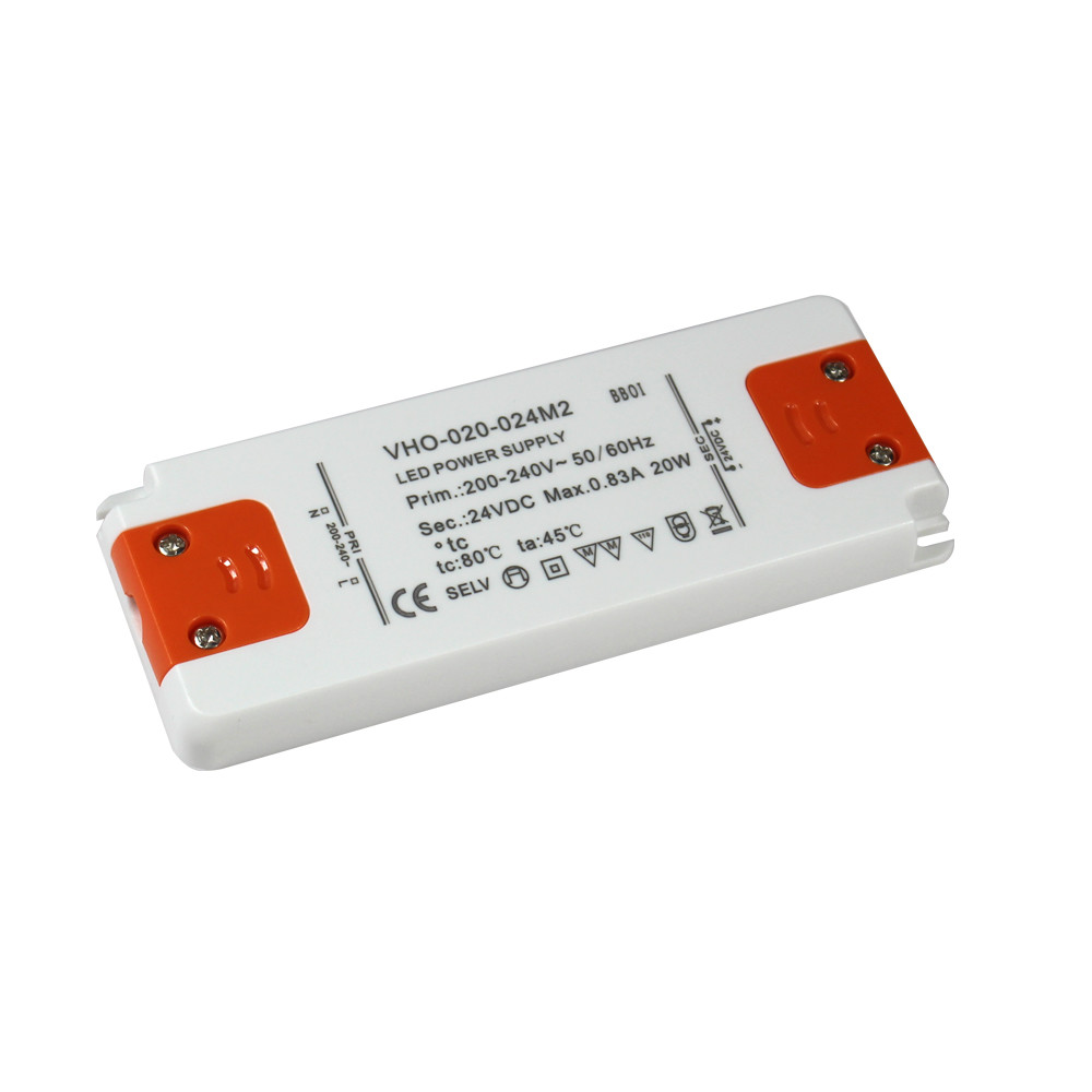 Quality Ultra Slim LED Power Supply Driver 20W 24V Constant Voltage For Strip Light for sale