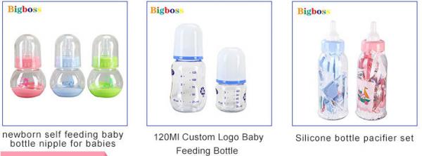 Handled Plastic Silicone Feeding Bottle With Formula For Baby