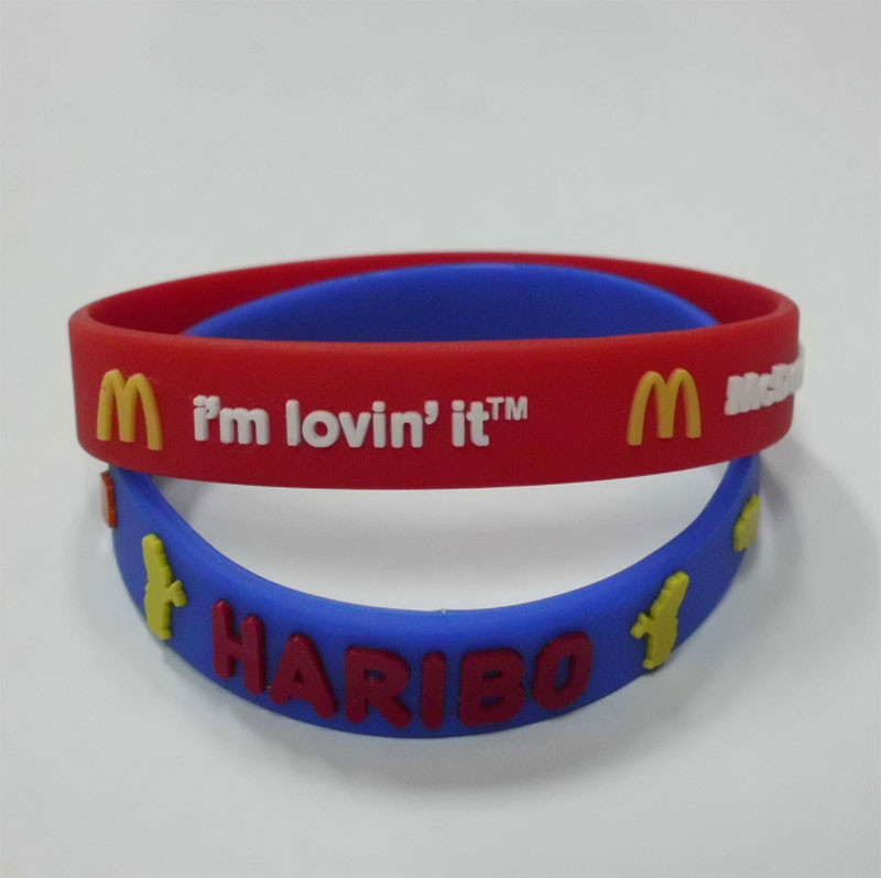 Quality Embossed Silicone Bracelets for Promotional, Embossed Silicone Wristband for sale