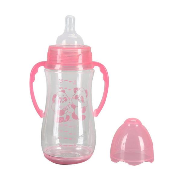 Portable Standard Newborn Feeding Bottles Anti Scalding Handle