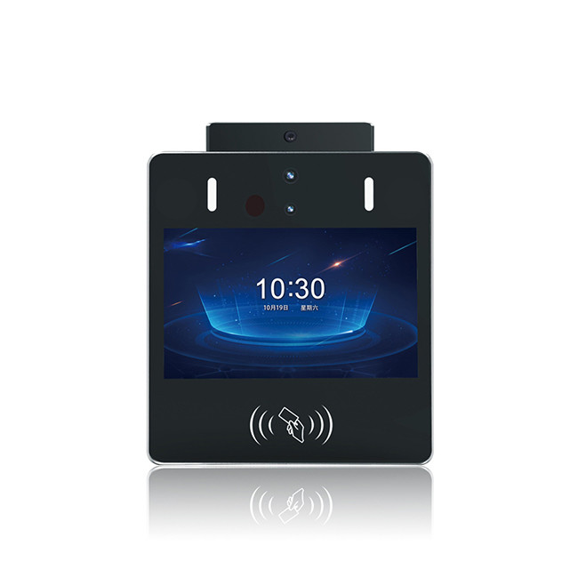Quality Multitouch  Face Biometric Reader Attendance Machine With Temperature Detector for sale