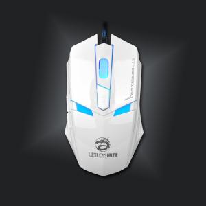 Quality LED 6 key DPI Gaming Mouse Professional Gamer Mouse Built In Iron Ingot for sale
