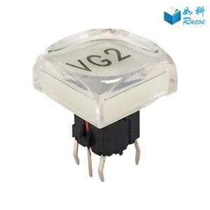 Quality Pro Audio and Video illuminated 12mm Clear Button Switch for sale