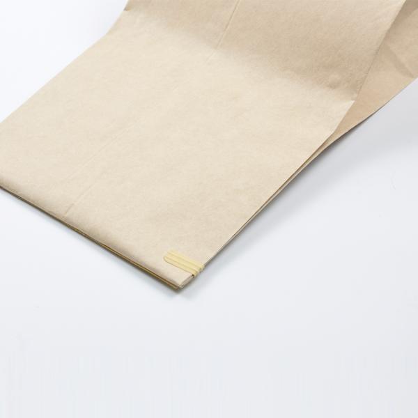 Food Grade Printed Paper Bags / Kraft Paper Bag Recycled Brown Color For Takeout