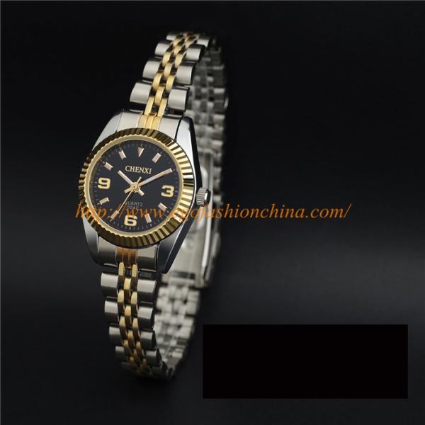 004C Dress Watches Woman Stainless Steel Watch Fashion Quartz Watches Man Couple Watch New