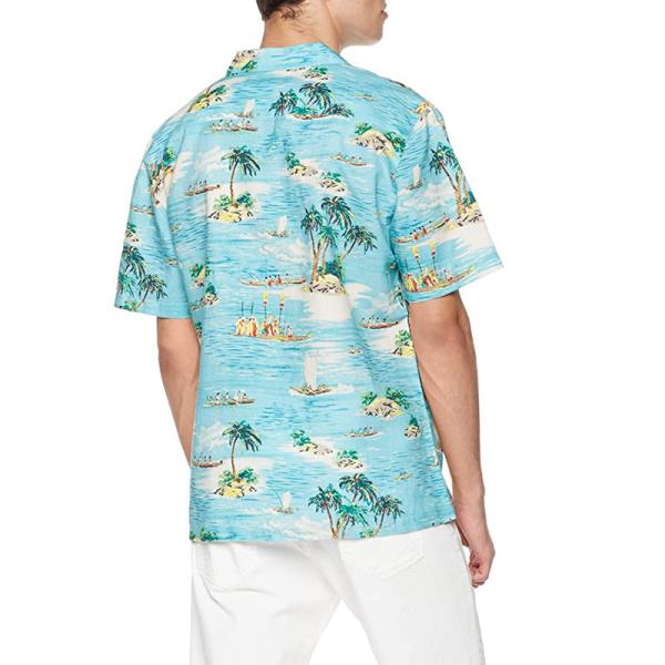 Printed Linen Mens Short Sleeve Tropical Shirts OEM Business Casual Hawaiian Shirt