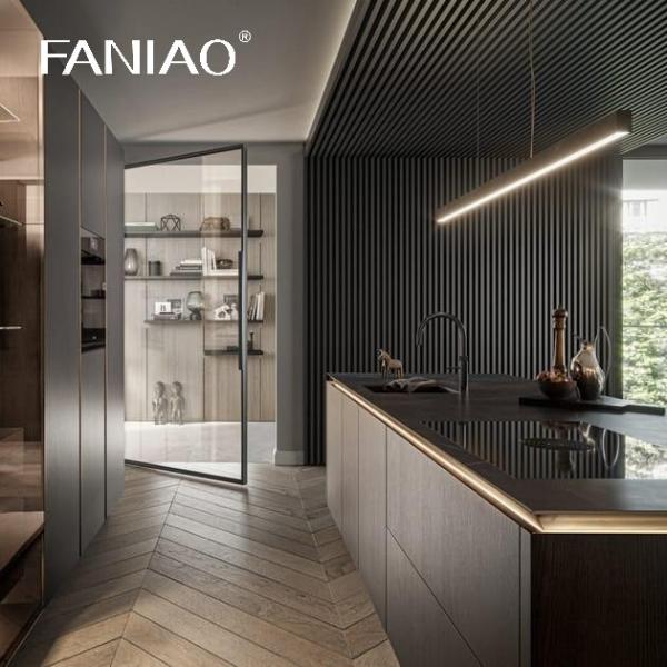 Luxury Modular Cabinets Kitchen Design Wooden House Furniture Melamine Board Modern Wall Kitchen Cabinet