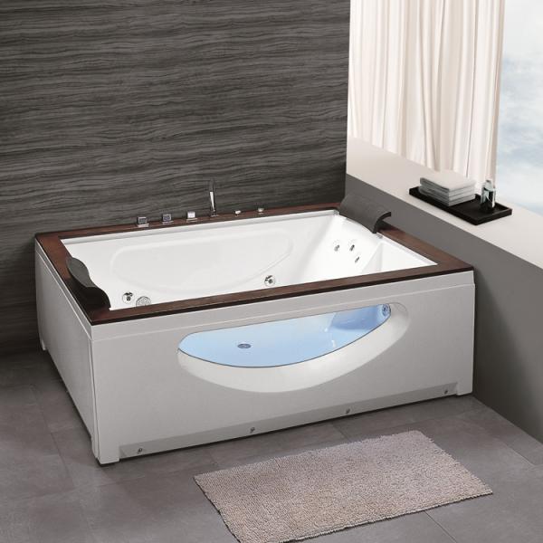 5' Side Skirt Massage Bathtub Waterfall Jacuzzi Tub For Bathroom 2 Person