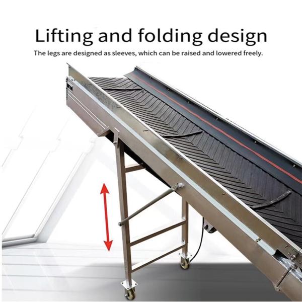 oem Mobile Folding Industrial Inclined Belt Conveyor for Loading and Unloading Goods Belt Inclined Conveyor Factory, Farms, Energy & Mining, Food &