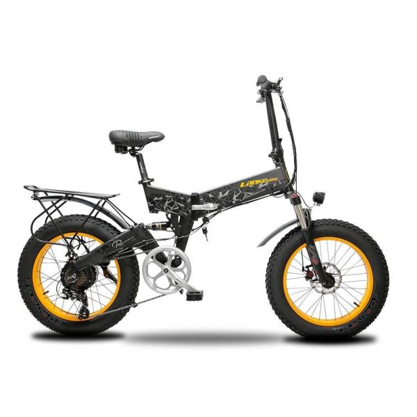 48V 20 Inch Fat Tire Folding Electric Bike Shimano Gear 6061 Alu 35-40km