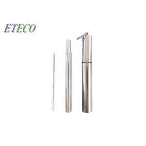 Food Grade Eco Friendly Stainless Steel Straws , Foldable Stainless Steel Straws
