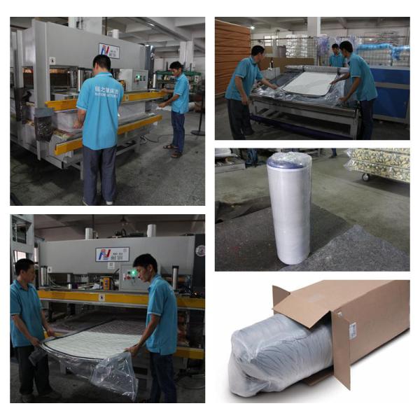 Compress And Roll Up Memory Foam Queen Pocket Coil Spring Mattress