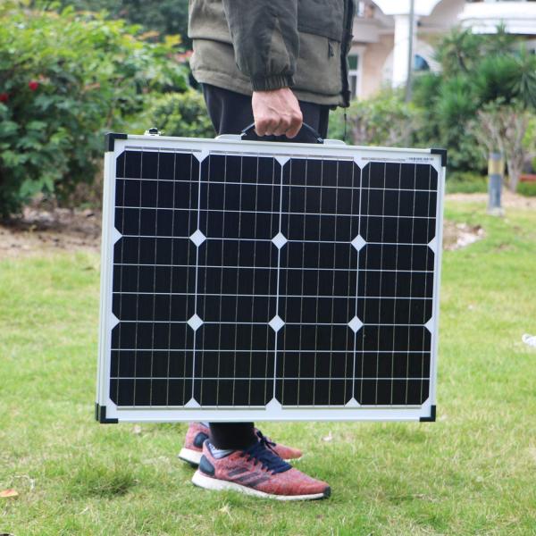 5.56A Glass Fold Up Solar Panels 250W 300W Portable Monocrystalline Solar Panel