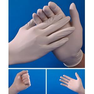 China Natural Rubber Latex Disposable Exam Gloves Non Sterile Powdered on sale