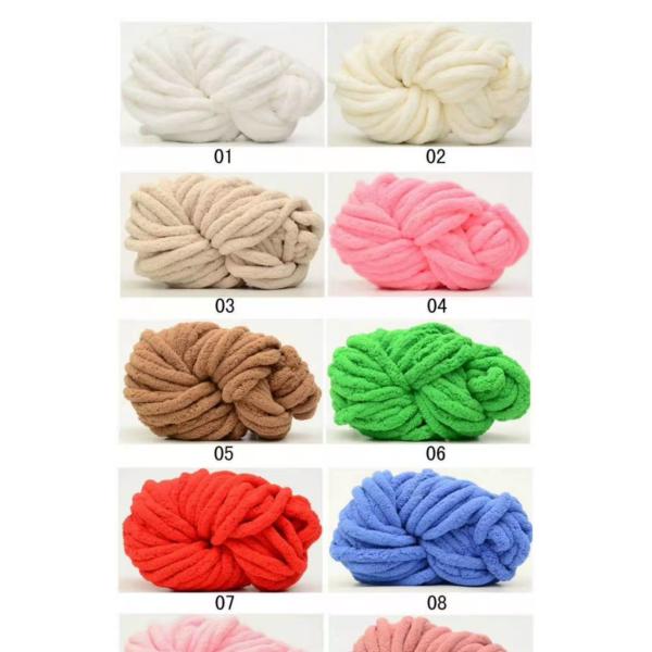 Giant Chunky Crochet Hand Knitting Chenille Yarn For Blankets