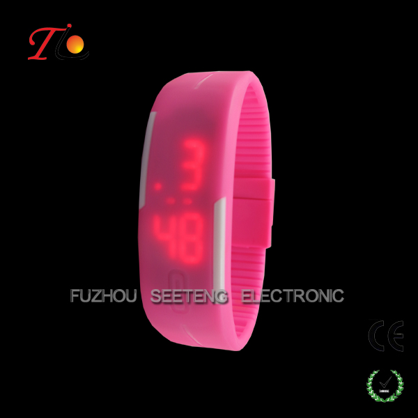 2015 new and hot colorful silicone led/digital gift watch for promotion