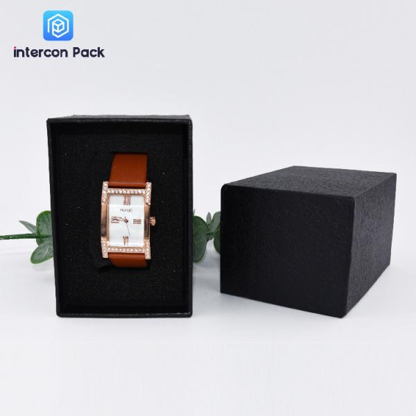 Matt Lamination Small Jewelry Packaging Boxes Leather filled Paper For Necklace Watch