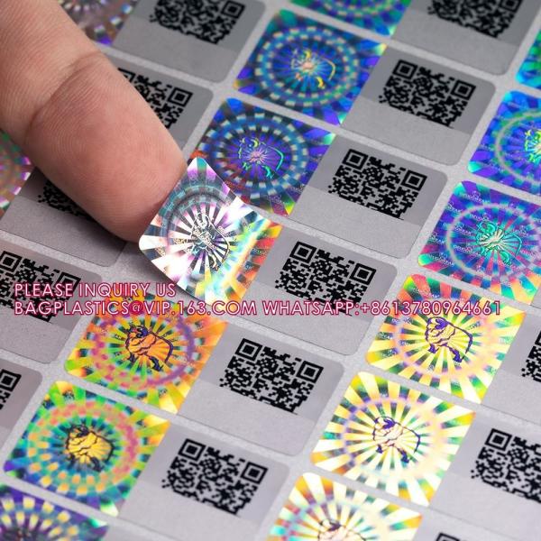 Security Labels QR Code Anti Counterfeiting Sticker 3D Self-Adhesive VOID