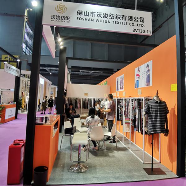 Plain And Breathable Lycra Polo Shirt Cotton Fabric Striped Pattern