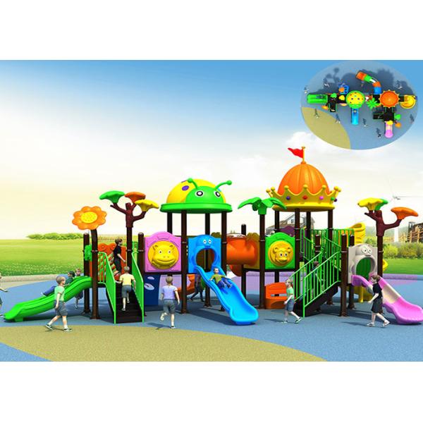 OEM Kids Plastic Playground Equipment , Skidproof Jungle Gym Outdoor Playground
