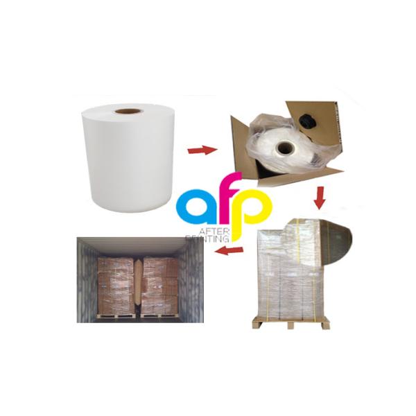 Matte Soft Silk Lamination Film , Clear Paperboard / Paper Lamination Film