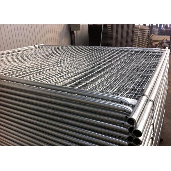 Q235 Steel Materials 10x10 Chain Link Fence Panels / Temporary Metal Fencing