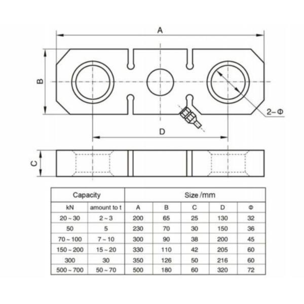 Link Type Tension Load Cell Custom Service