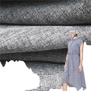 Quality Woven Plain Two-Tone Polyester Cotton Imitation Linen Shirting Fabric for sale