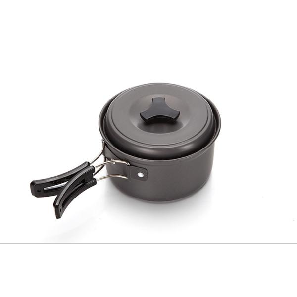 Modern Design Style Picnic Camping Cooking Set With Aluminum Handle