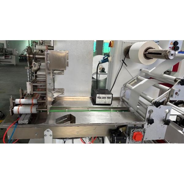 380V 50Hz Wet Towel Folding Slitting Packing Machine Automatic Towel Roll Packaging Line