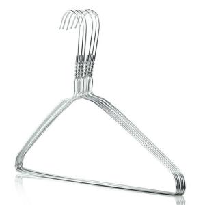 Quality CO Galvanized Steel 16 Inch 2.1mm Wire Shirt Hangers for sale
